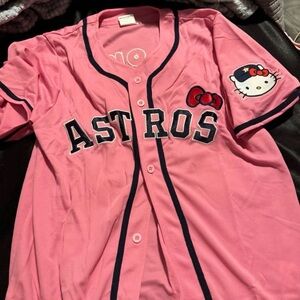 Pink Astros women Shirt
